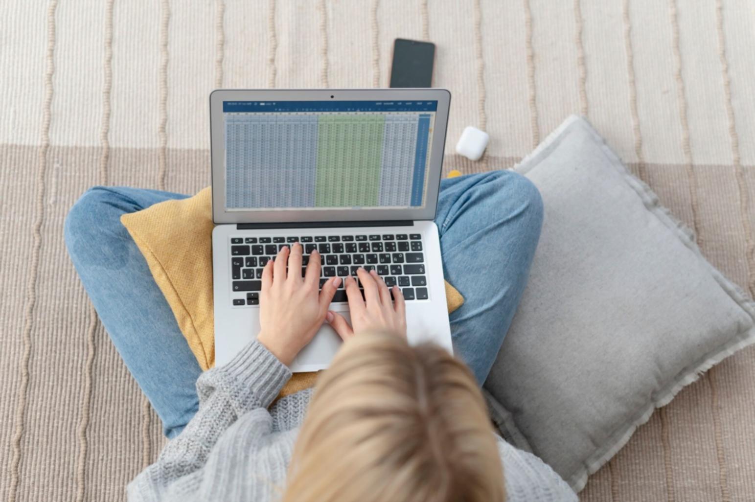 Financial planning materials and seasonal budget worksheets